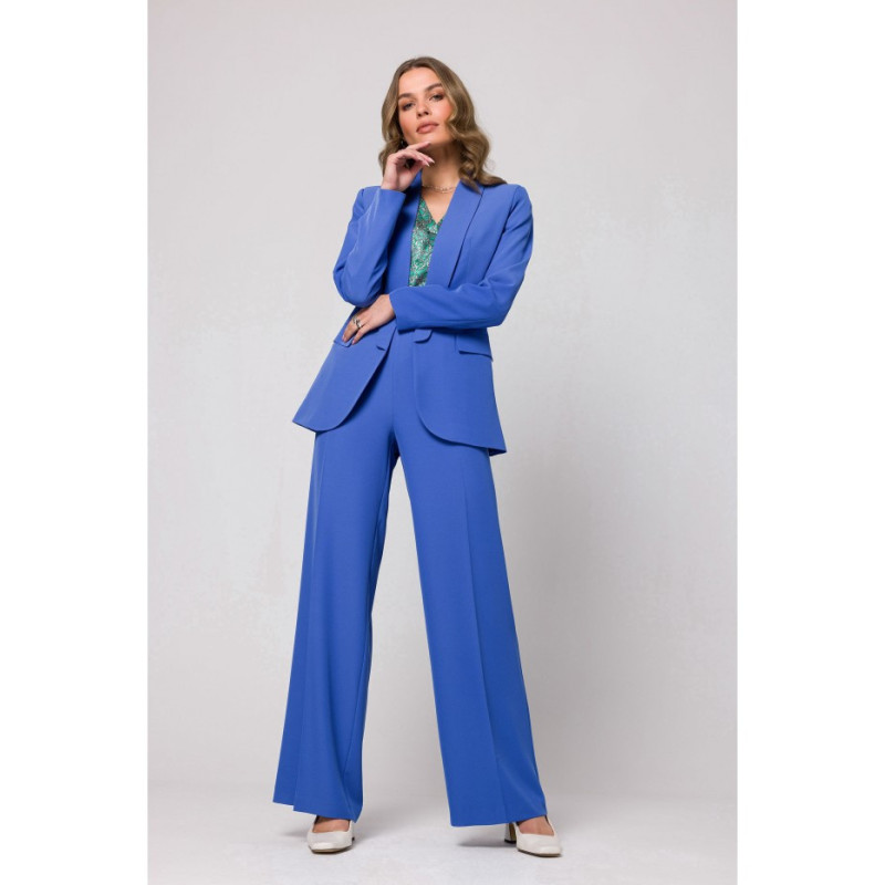 S330 Marynarka bez zapięcia - niebieska