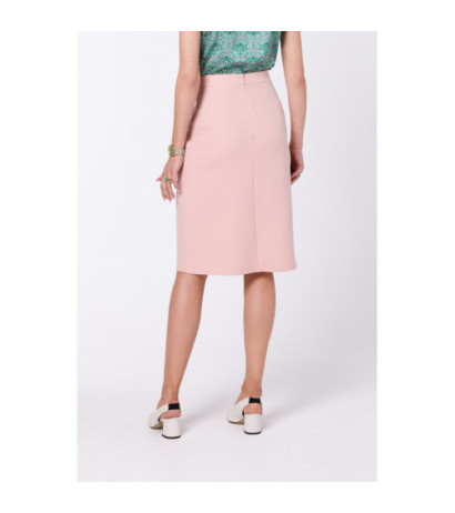 S343 Spódnica - pudrowa