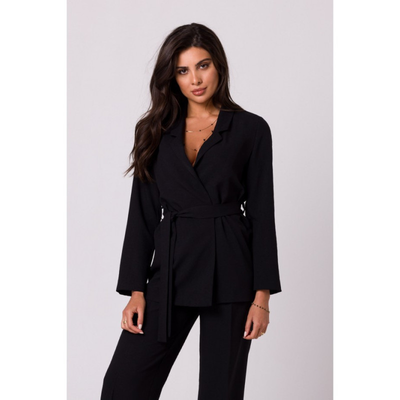 B253 Marynarka wiązana - czarna