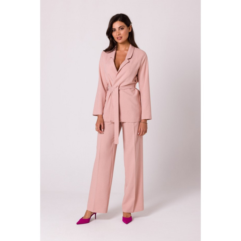 B253 Marynarka wiązana - różowa