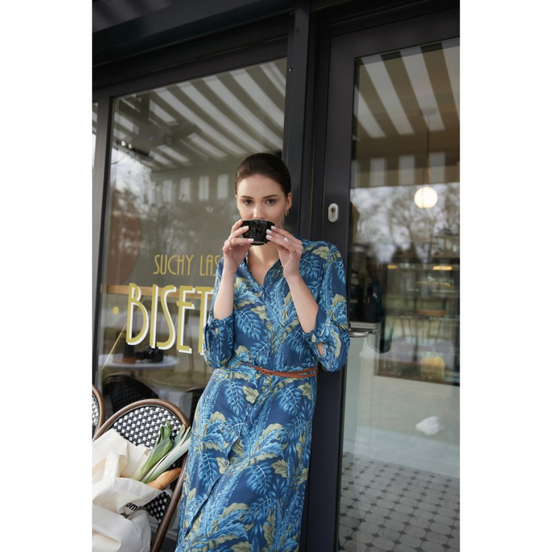 B259 Sukienka rozpinana na przodzie - model 2