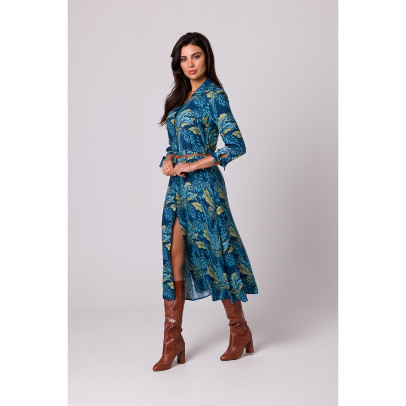 B259 Sukienka rozpinana na przodzie - model 2