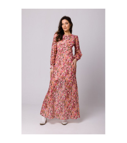 K165 Sukienka szyfonowa z odkrytymi plecami - model 1