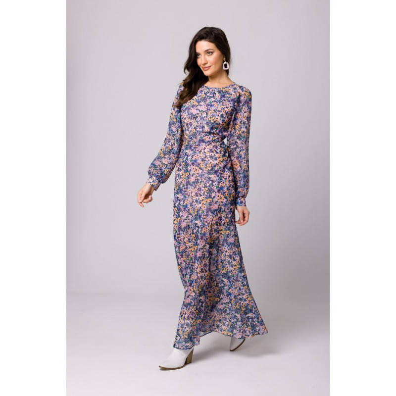 K165 Sukienka szyfonowa z odkrytymi plecami - model 2