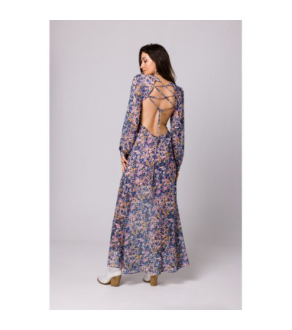 K165 Sukienka szyfonowa z odkrytymi plecami - model 2