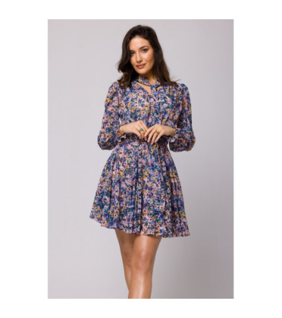 K167 Sukienka szyfonowa z klinami - model 2