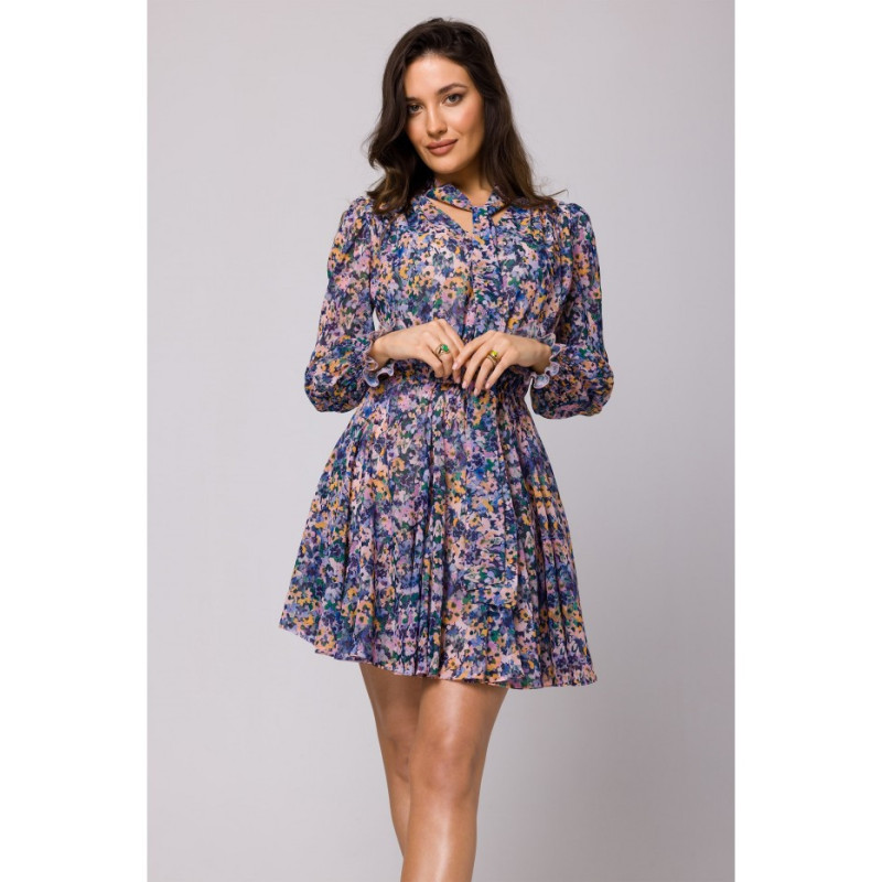 K167 Sukienka szyfonowa z klinami - model 2