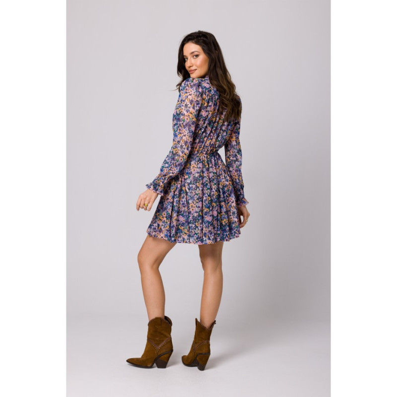 K167 Sukienka szyfonowa z klinami - model 2