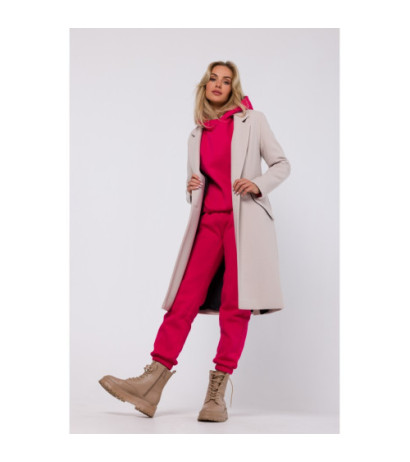 M758 Płaszcz zapinany - beżowy