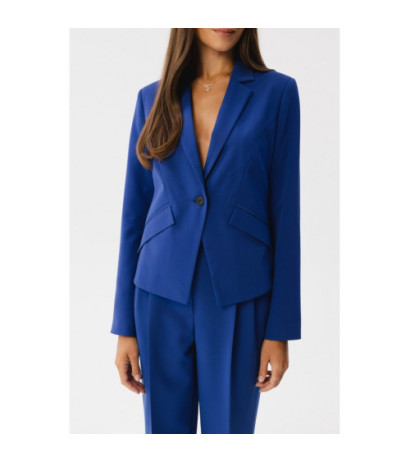 S353 Krótka marynarka - chabrowa