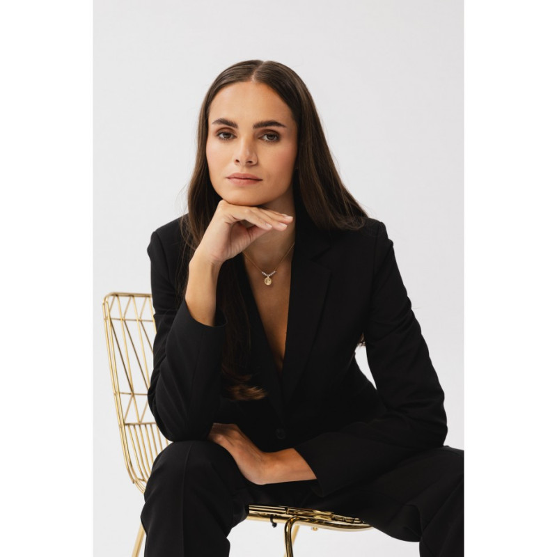 S353 Krótka marynarka - czarna