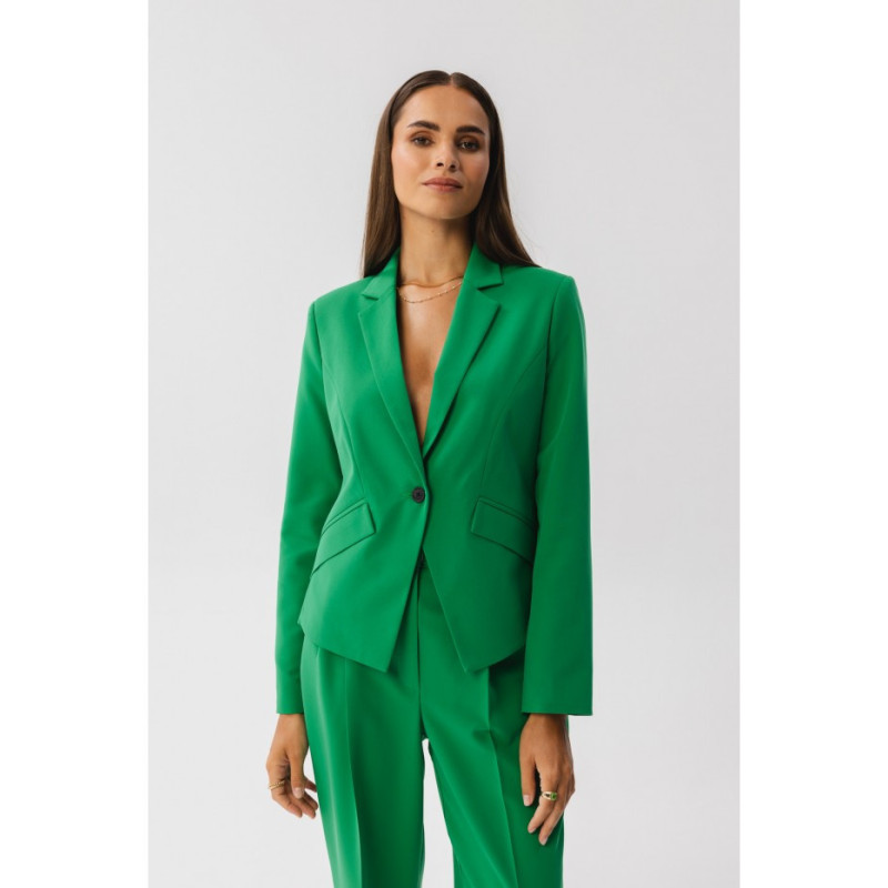 S353 Krótka marynarka - soczysty zielony