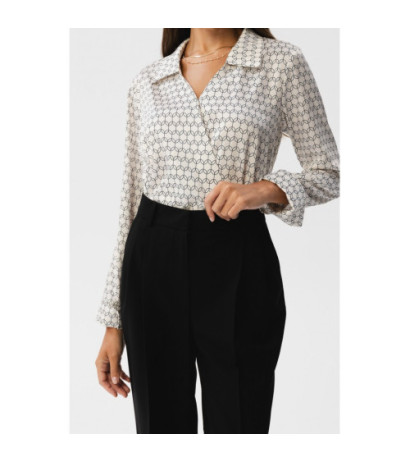 S356 Spodnie z wysokim stanem - czarne