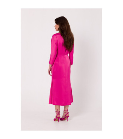 K177 Sukienka typu rybka - różowa