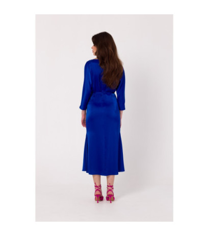 K177 Sukienka typu rybka - szafirowa