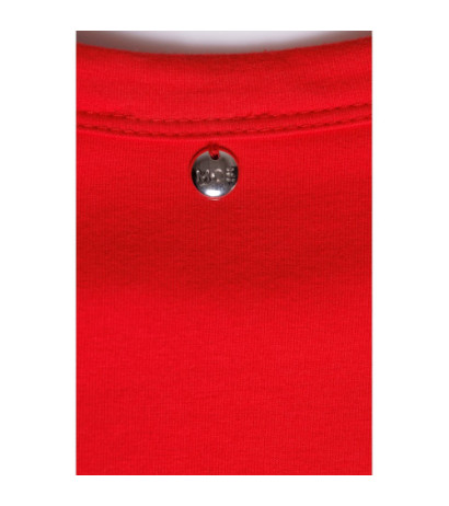 M787 Sukienka z wycięciem na nogę - czerwona