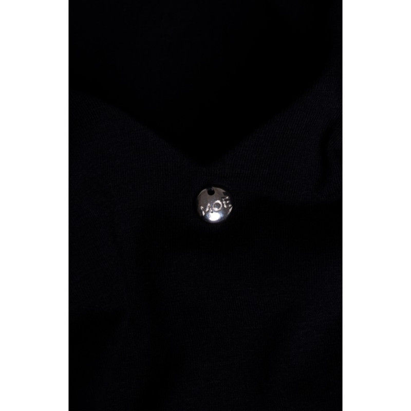 M792 Bluzka z głębokim dekoltem na plecach - czarna