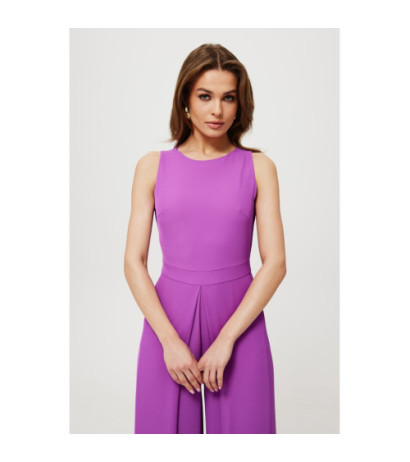 K184 Kombinezon z szerokimi nogawkami - lawendowy