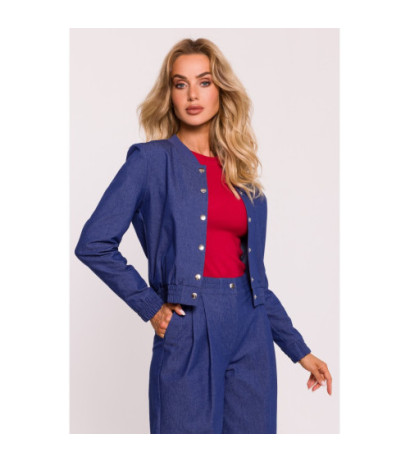 M800 Kurtka bomberka - niebieska