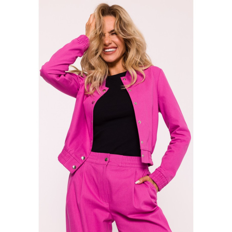 M800 Kurtka bomberka - różowa