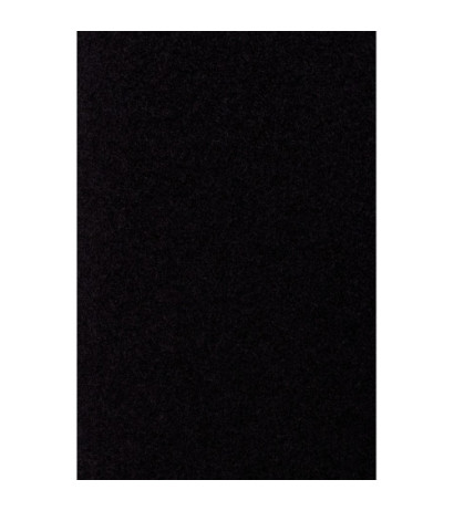 M808 Krótki płaszcz z włosem - czarny