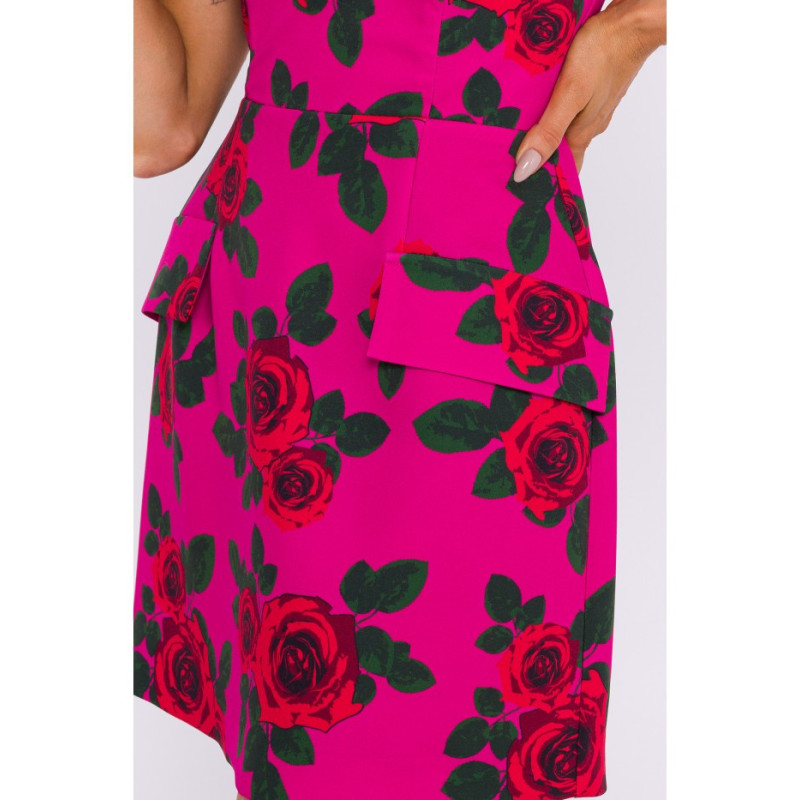 M795 Mini sukienka gorsetowa we wzór - model 2