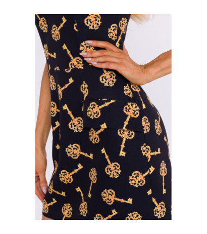 M795 Mini sukienka gorsetowa we wzór - model 3