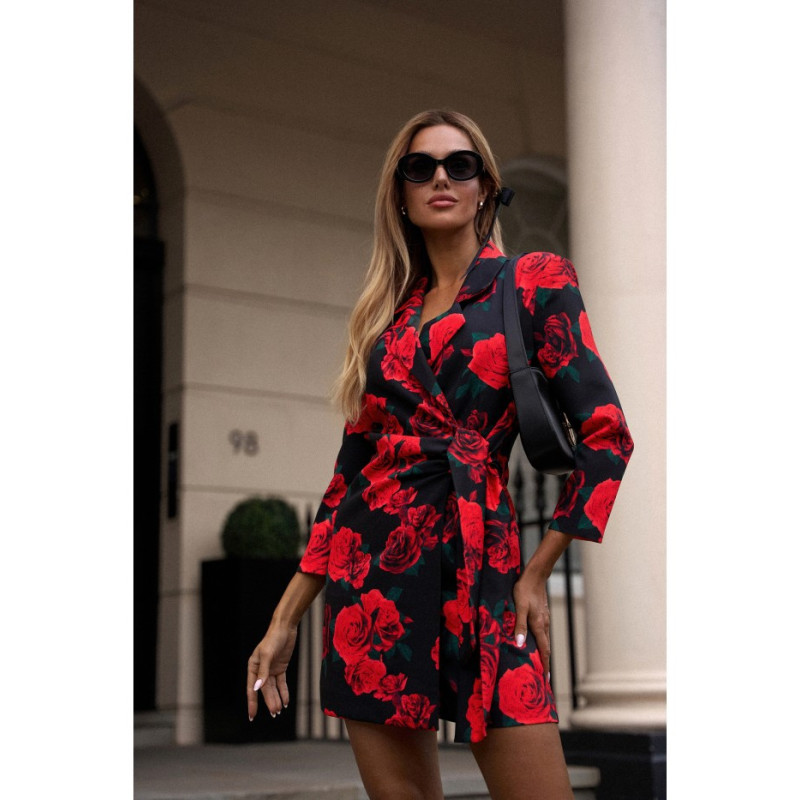 M797 Krótki kombinezon z wiązaniem we wzór - model 1