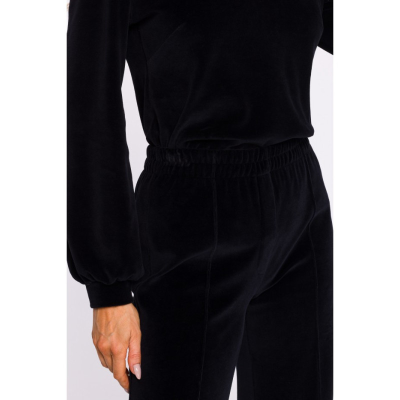 M830 Welurowe spodnie - czarne