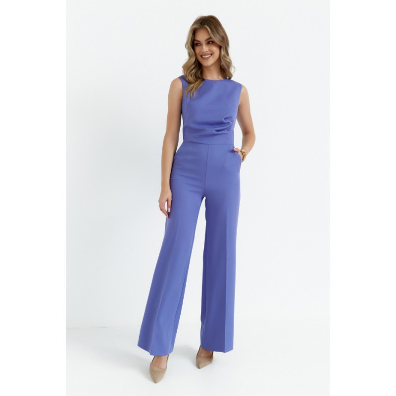 S115 Kombinezon z szerokimi nogawkami - jasnofioletowy