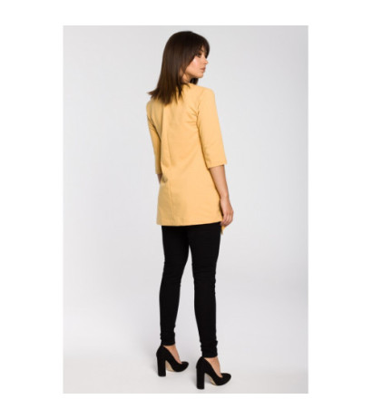 B061 Tunika z zakładką - żółta