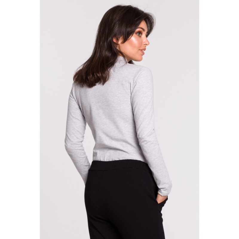 B129 Golf z haftem - szary