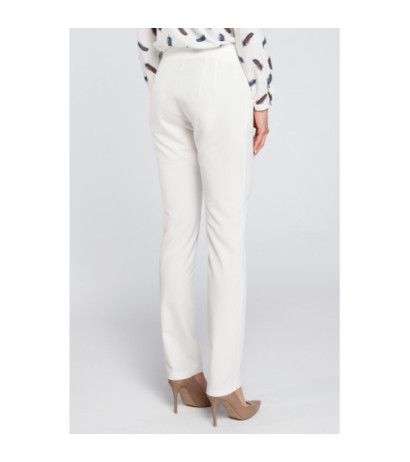 M303 Eleganckie spodnie cygaretki - ecru