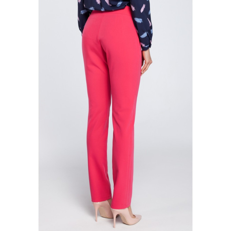 M303 Eleganckie spodnie cygaretki - różowe