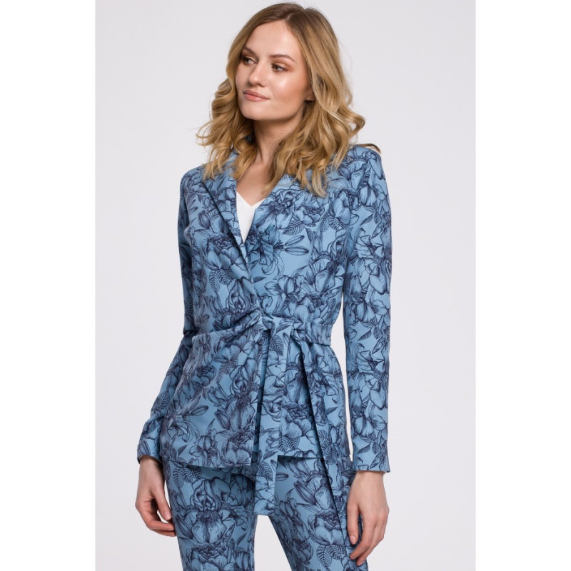 K054 Żakiet wiązany na boku - model 1