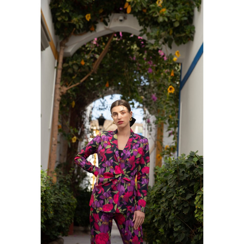 K054 Żakiet wiązany na boku - model 2