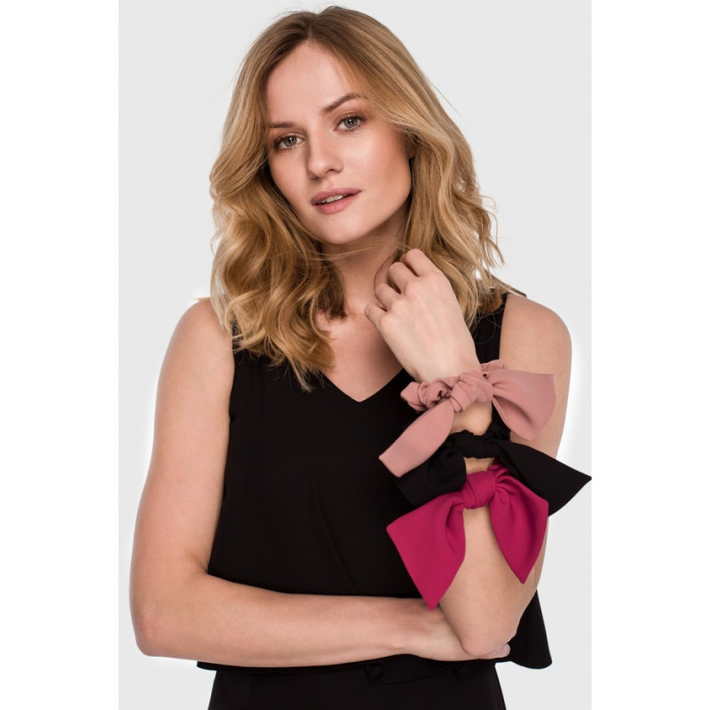 K067 Gumki do włosów z kokardą - zestaw 1 (3 szt.)