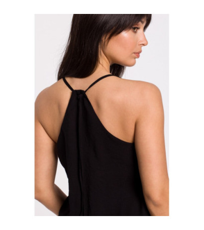 B155 Kombinezon z odkrytymi ramionami - czarny