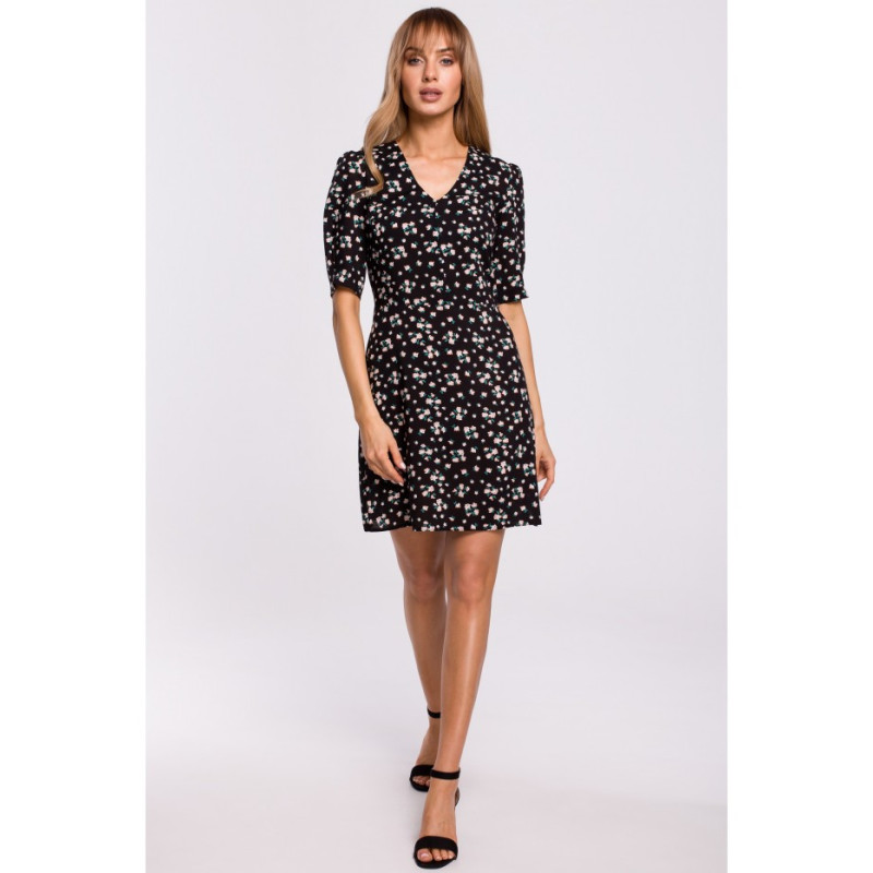 M522 Sukienka mini z krótkimi rękawami - model 8