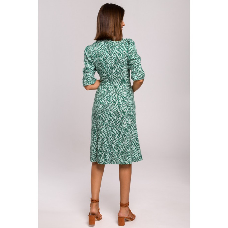 S223 Sukienka midi z guzikami - model 1