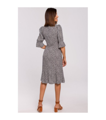 S223 Sukienka midi z guzikami - model 2