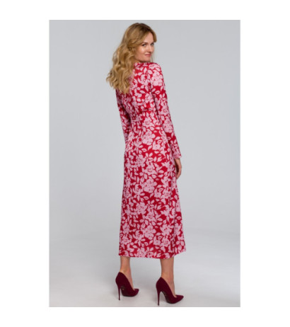 K083 Sukienka kopertowa maxi - model 1