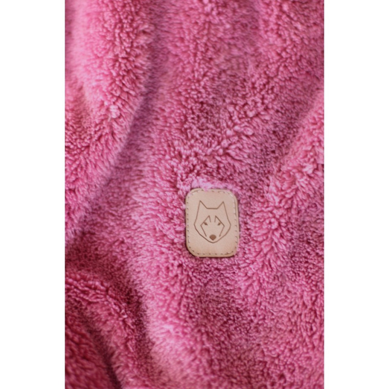 LA003 Pluszowa bluza z kapturem - wrzosowa