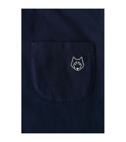 LA015 Bawełniany top do spania bez rękawów - granatowy