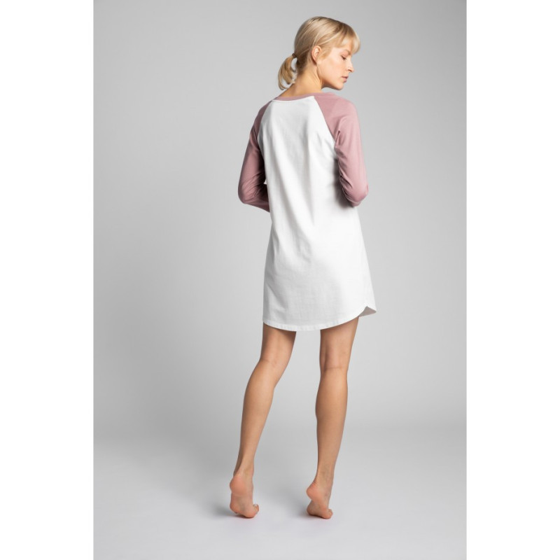 LA018 Bawełniana koszula nocna - ecru