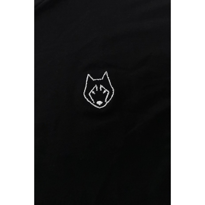 LA023 Top do spania bez rękawów z falbankami - czarny