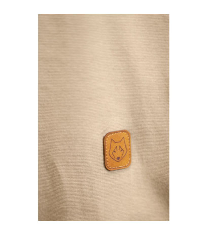 LA033 Sukienka z bawełny prążkowanej bez rękawów - cappuccino