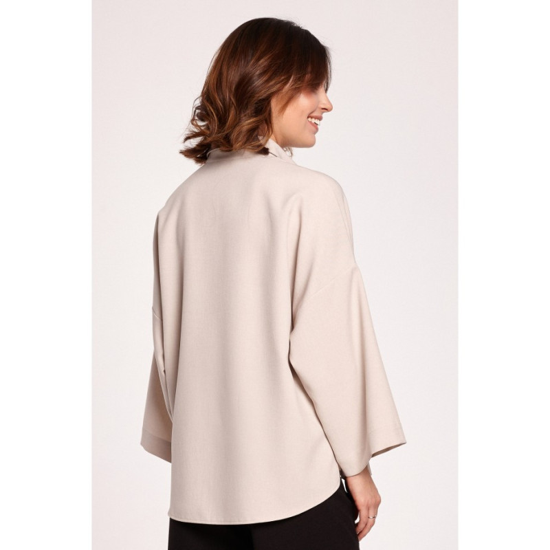 B191 Koszula Oversize - beżowa