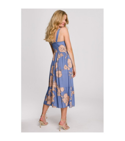 K098 Sukienka midi bez rękawów - model 1