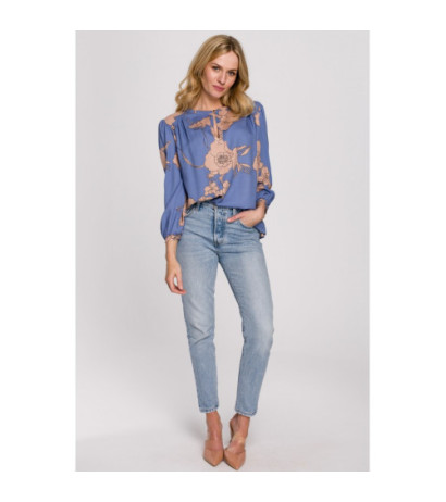 K099 Bluzka z bufiastymi rękawami - model 1